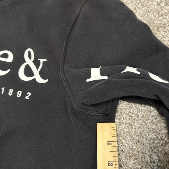 Abercrombie & Fitch Exploded Logo Hoodie Sweatshirt Big Logo Men Size Large Fade - Picture 6 of 8